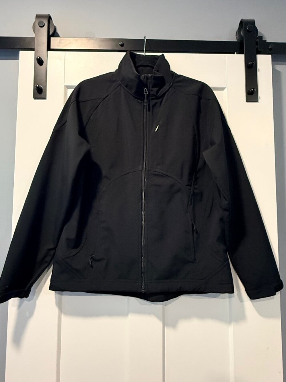 Double Diamond Ladies Lightweight Lined Black Ski Jacket